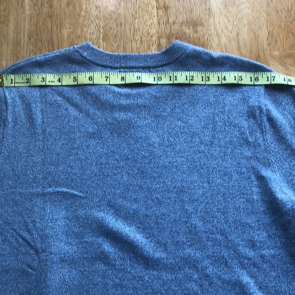 NWT TOPMAN LIGHT BLUE-GRAY XL MENS PULLOVER SWEATER - Picture 8 of 8